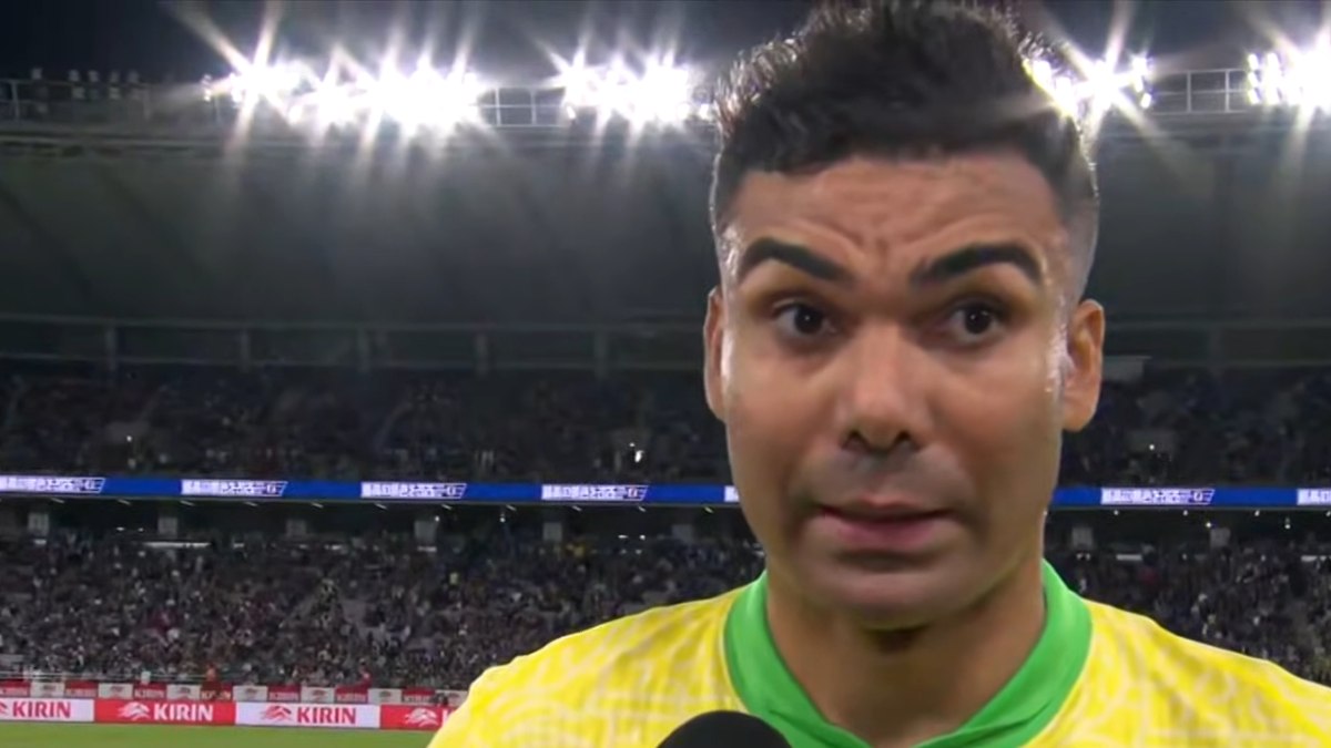 Casemiro em entrevista após o jogo Casemiro em entrevista após o jogo