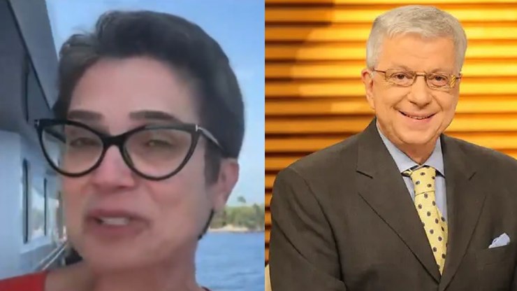 Sandra Annenberg chora ao vivo em homenagem a Renato Machado