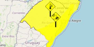 Inmet alerta para vendaval e forte queda nas temperaturas no RS