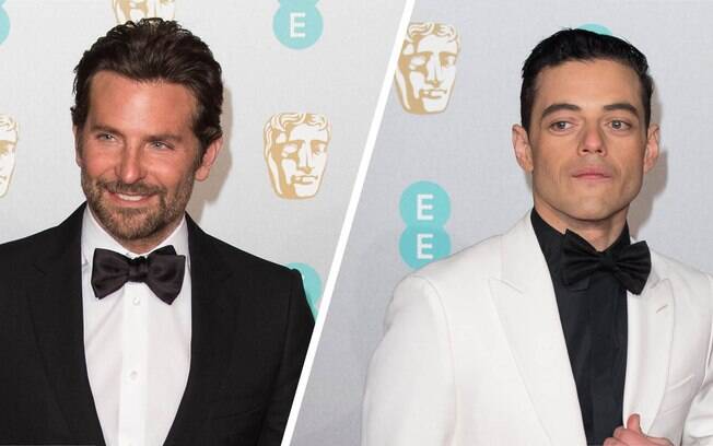 Bradley Cooper e Rami Malek no Bafta, realizado em 10 de fevereiro: mais uma vitória do segundo no caminho para o Oscar
