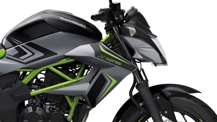Kawasaki Z125 2027 mantém quadro tubular aparente e identidade visual da família Z Kawasaki Z125 2027 mantém quadro tubular aparente e identidade visual da família Z