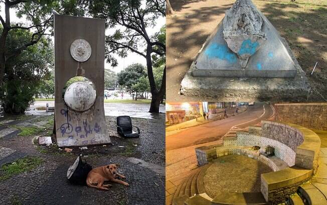 Monumentos da cidade sofrem com o descaso e a indiferença de quem deveria lhe dar significado