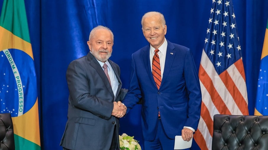 Lula se encontrou com Joe Biden