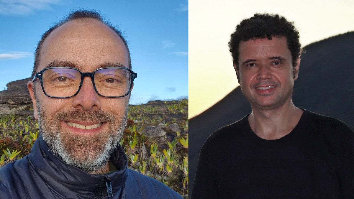 Dennis Hyde (Instituto Entreparques) e Daniel Mello (UFRJ), dois dos responsáveis pelo índice que mostra o potencial dos parques nacionais brasileiros para o astroturismo.