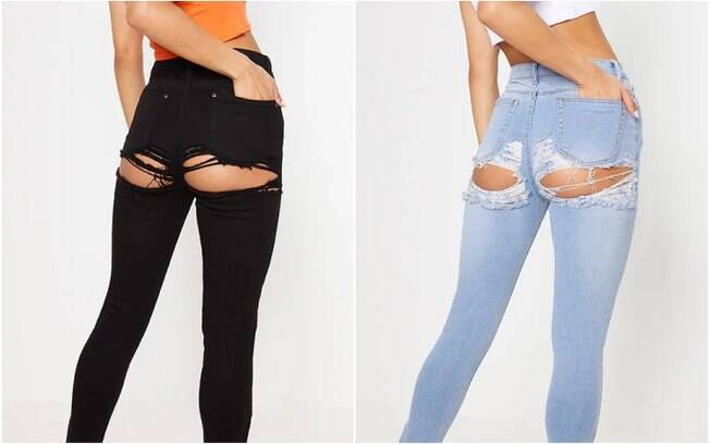 Uma marca britânica passou a comercializar calças com rasgos no bumbum e viralizou nas redes sociais