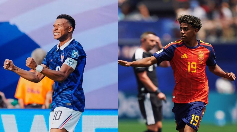 Mbappé e Yamal são destaques de Espanha e França