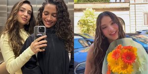 Romântica, Rayssa Leal manda buquê e ganha declaração da namorada