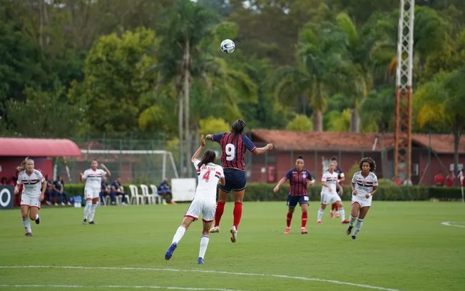 São Paulo vacila nos acréscimos e empata com Bahia pelo Brasileirão Feminino