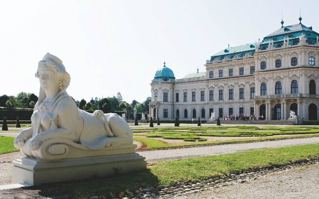 O palácio de Belvedere está incluído como ponto dos passeios turísticos a pé por Viena