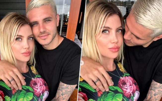 Voltaram? Icardi e Wanda surgem juntos e jogador se declara: 'Te amo'