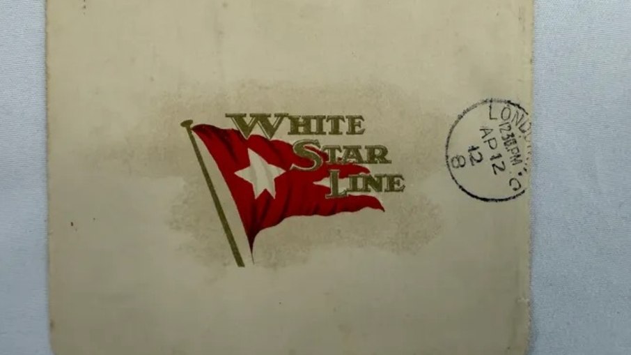 Carta sinistra de 1912 revela presságio antes do naufrágio do Titanic Carta sinistra de 1912 revela presságio antes do naufrágio do Titanic