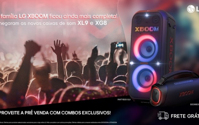 LG oferece descontos na pré-venda de caixas de som XBOOM no Brasil