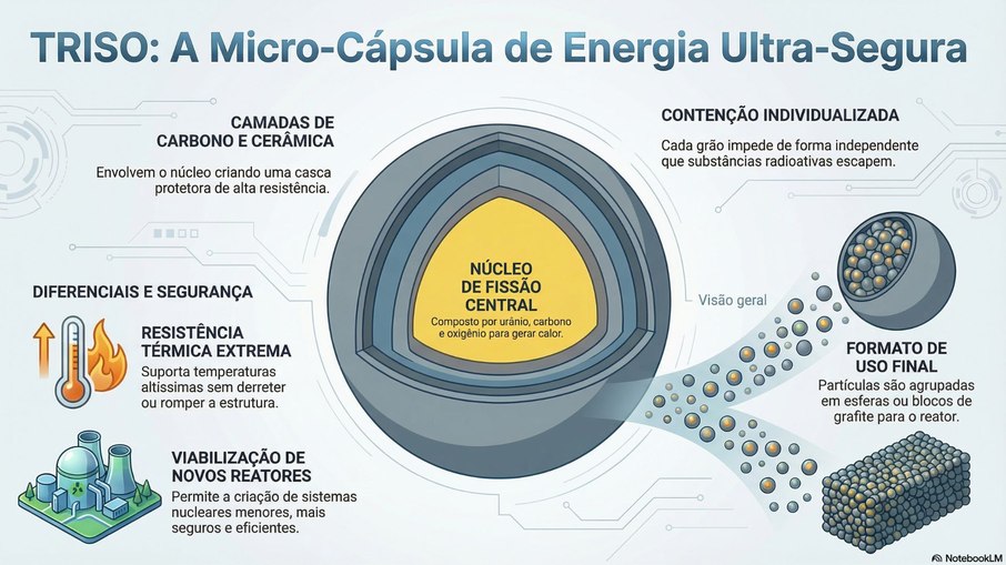 Como funciona o combustível TRISO