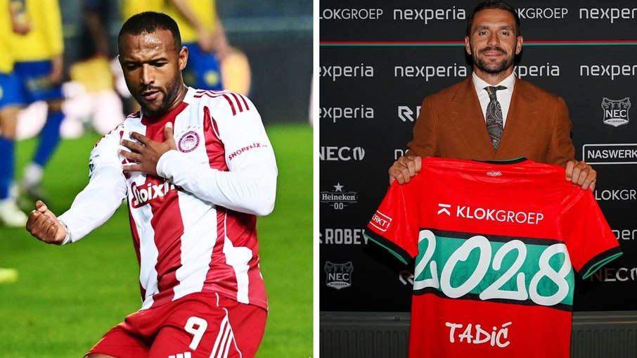 Ayoub El Kaabi é a principal referência ofensiva do Olympiacos, enquanto Tadic foi contratado nesta temporada