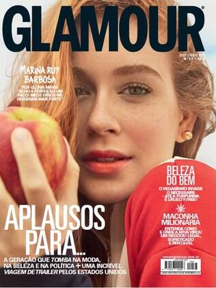 Marina Ruy Barbosa é a capa da revista Glamour do mês de outubro