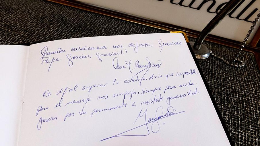 Mensagem do presidente Orsi a Mujica Mensagem do presidente Orsi a Mujica