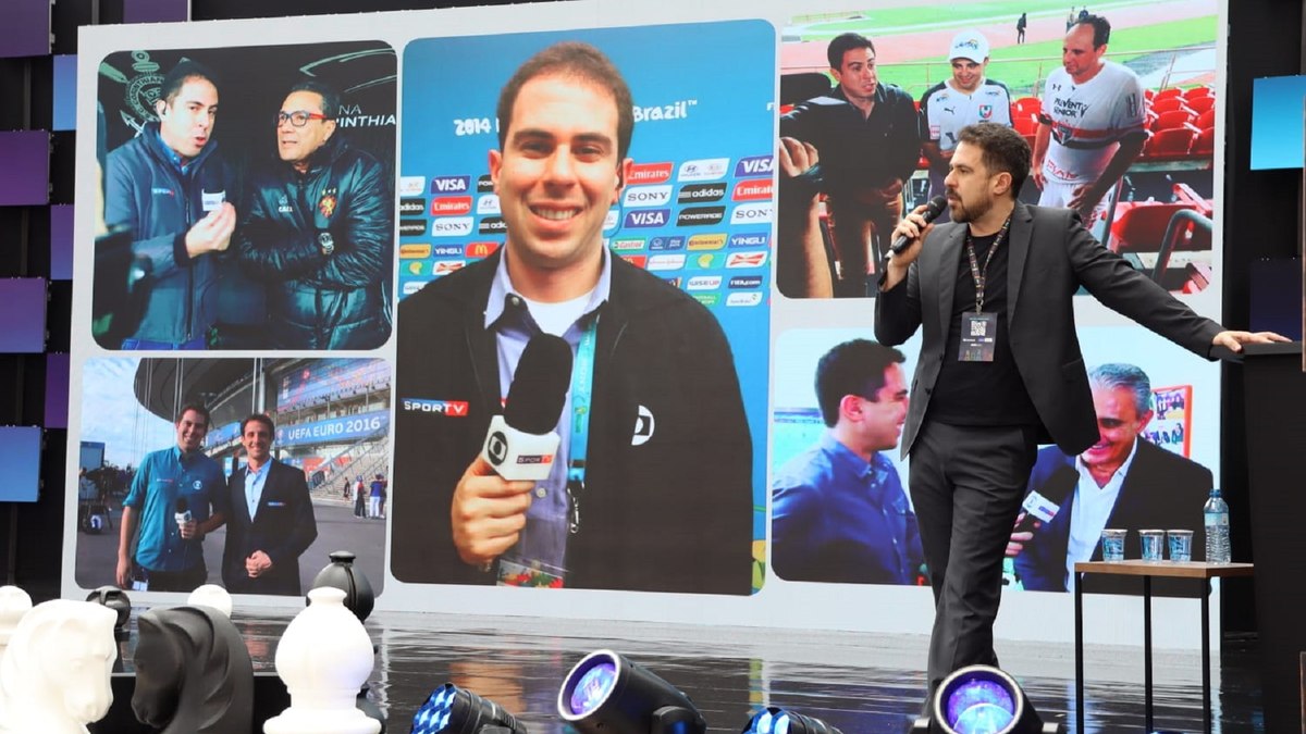 Pedro Cortella durante apresentação na SNE 2025 Pedro Cortella durante apresentação na SNE 2025