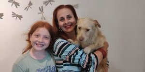 Cachorra que sobreviveu a enchente no RS se adapta em lar em SP