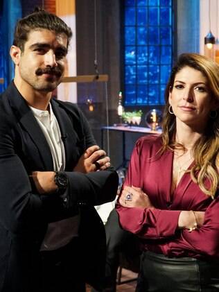 Caio Castro e Carol Paiffer no Shark Tank Brasil