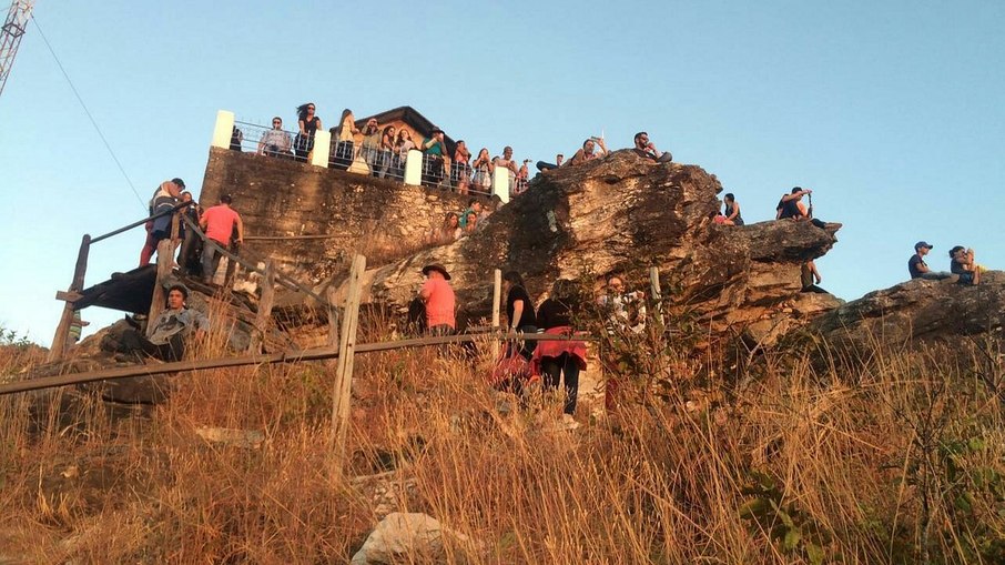 Capela onde encerra a Festa do Morro dos Pireneus