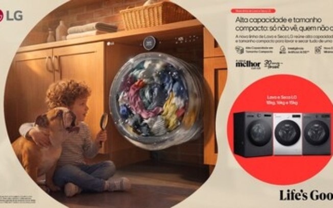 Com lançamento estratégico, LG otimiza portfólio de Lava e Seca e reposiciona modelo premium no Brasil
