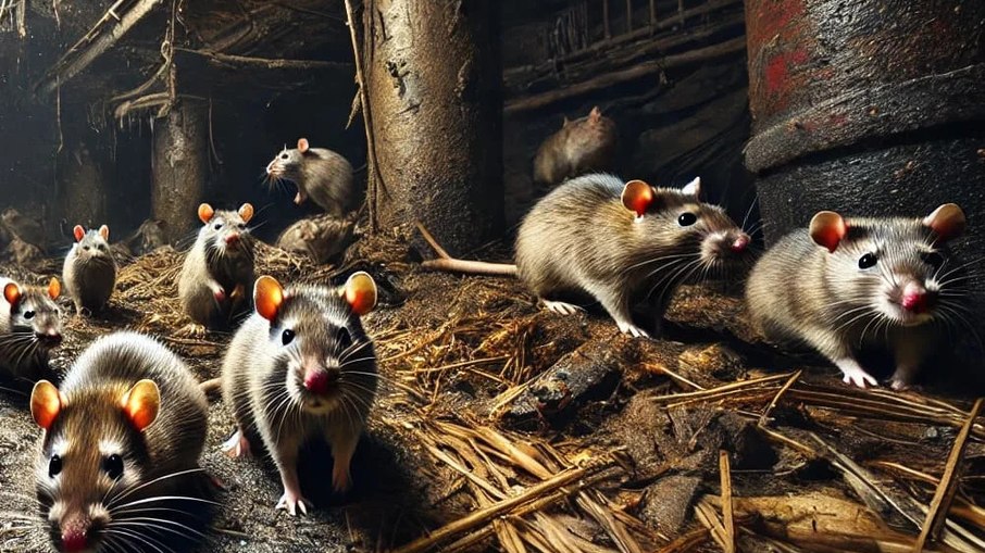 Infestação de ratos
