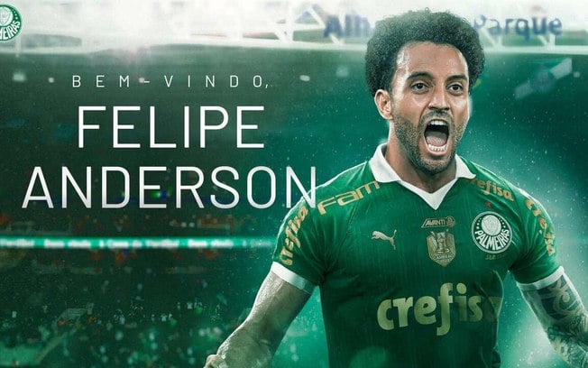 Felipe Anderson vai reforçar o Palmeiras no segundo semestre