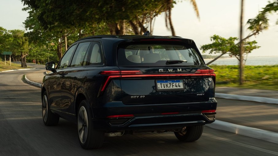 Detalhe da traseira do GWM Wey 07  Detalhe da traseira do GWM Wey 07