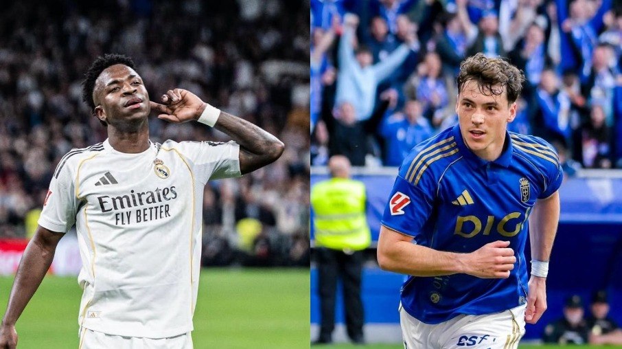 Vini Jr e Viñas são destaques de Real Madrid e Oviedo