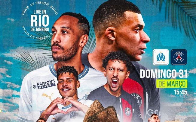 ‘Le Classique’: Ligue 1 promove Olympique de Marselha x PSG em evento no Rio