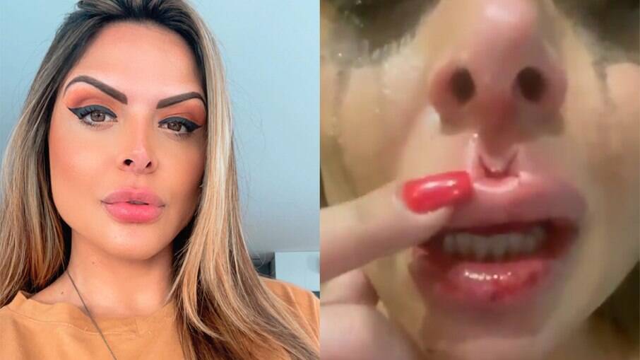 Apresentadora Silvye Alves grava vídeo após sofrer agressão