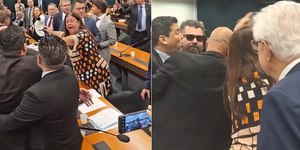 VÍDEO: briga entre deputados interrompe audiência na Câmara