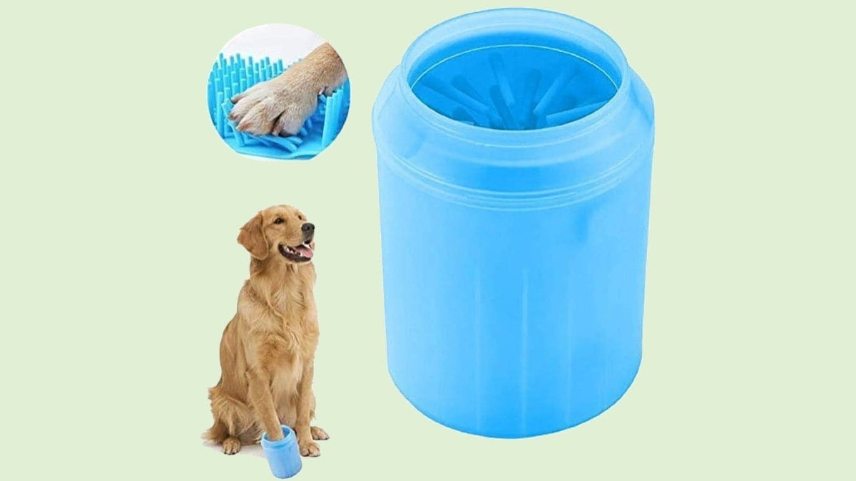 Copo limpador de patas para cães 