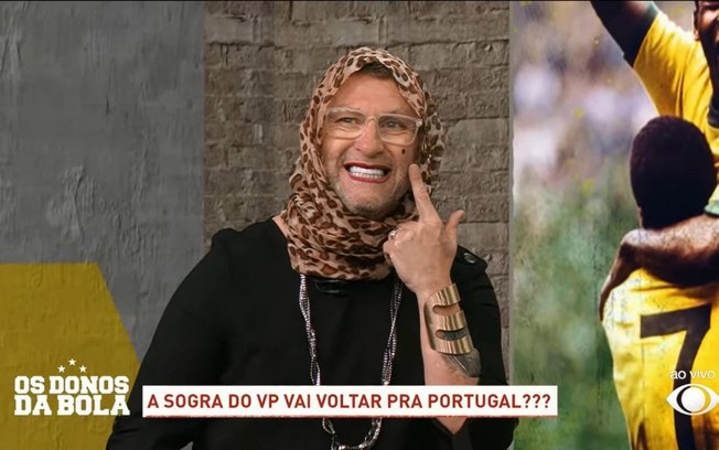 Neto se veste de ‘sogra do VP’ e provoca técnico do Flamengo após mais um vice