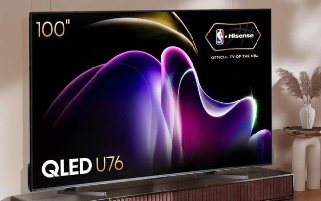 Hisense lança TV 4K de 100 polegadas com taxa de 144 Hz