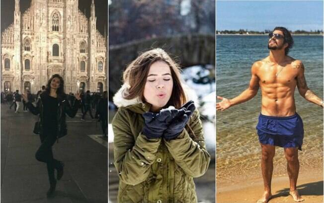 Os famosos visitaram destinos deslumbrantes em 2017 e publicaram fotos das viagens no Instagram