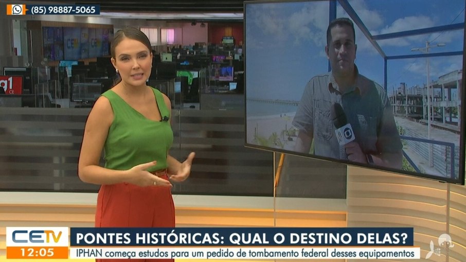 O jornalístico da TV Verde Mares comandado por Taís Lopes enfrentou Luiz Esteves 