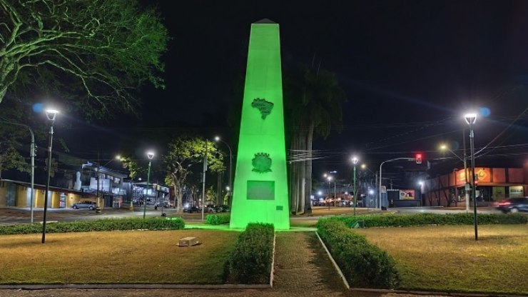 Setembro Verde ilumina pontos turísticos de Valinhos