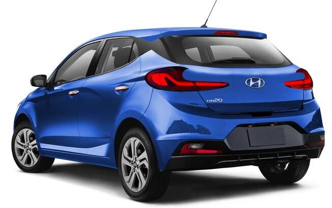 A traseira do novo Hyundai HB20 será bem parecida com a do protótipo Saga, mostrado no Salão do Automóvel