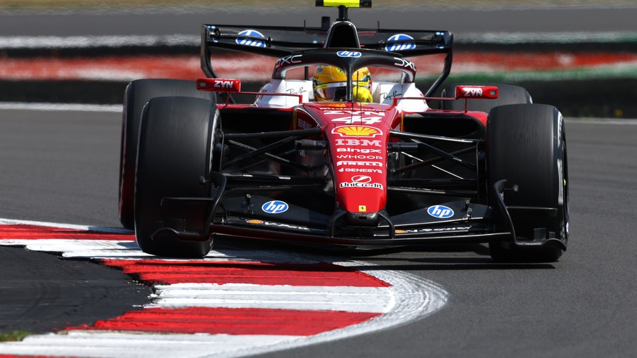 Lewis Hamilton durante a classificação sprint do GP da Grã-Bretanha de Fórmula 1 Lewis Hamilton durante a classificação sprint do GP da Grã-Bretanha de Fórmula 1