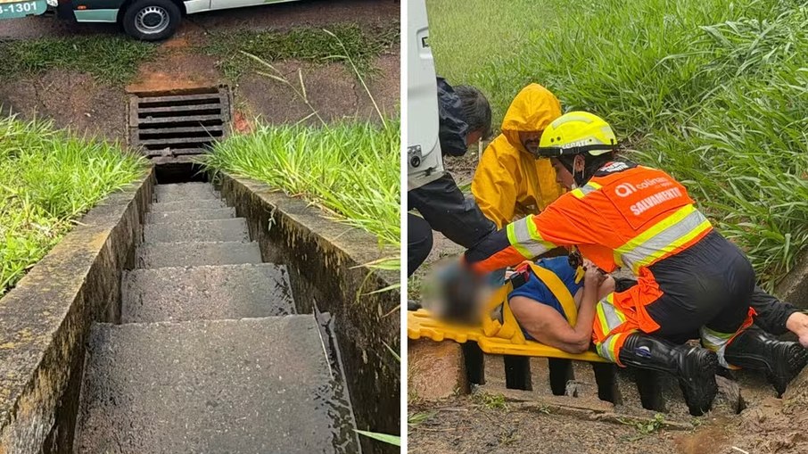 Mulher cai em galeria e fica em estado grave em Indaiatuba (SP) Mulher cai em galeria e fica em estado grave em Indaiatuba (SP)