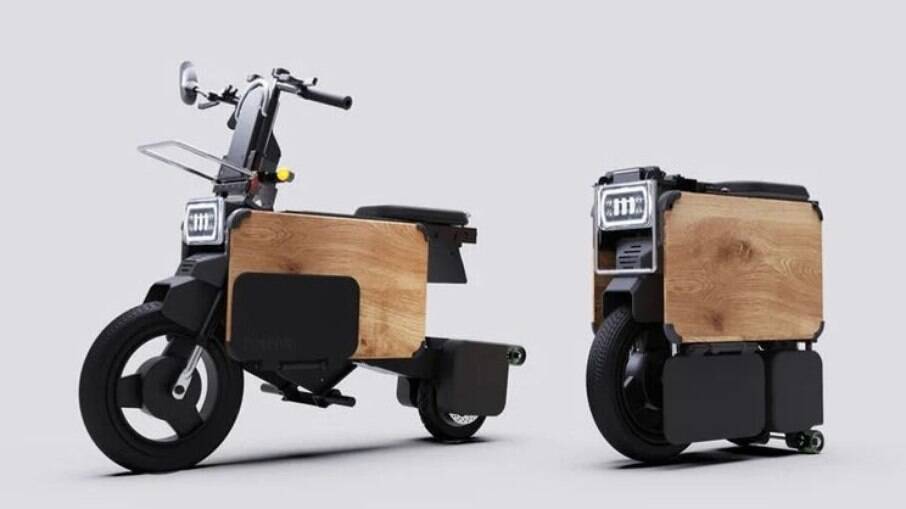 Tatameru Bike é uma moto elétrica que pode ser dobrada e guardada onde quiser, graças ao seu tamanho compacto