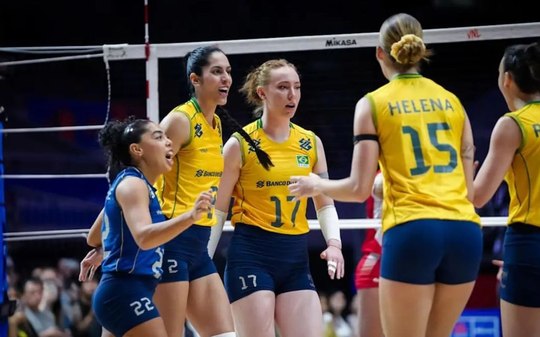 Brasil encara a Tailândia para seguir em alta na Liga das Nações