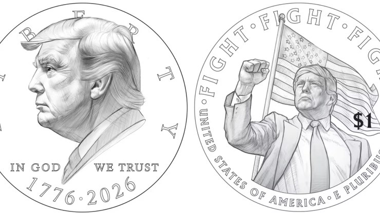 Moeda de 1 dólar pode ter o rosto de Trump estampado; entenda