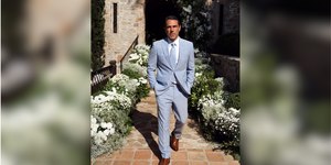Marcus Buaiz exibe look elegante para casamento com Isis Valverde