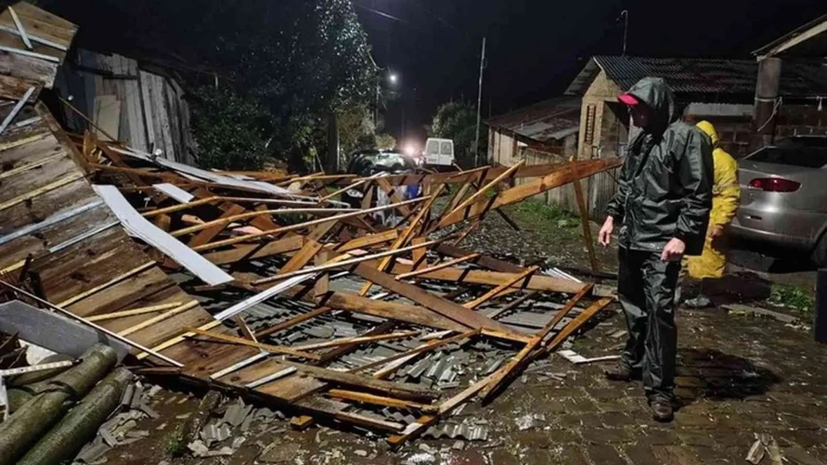Soledade enfrentou forte chuva no RS Soledade enfrentou forte chuva no RS