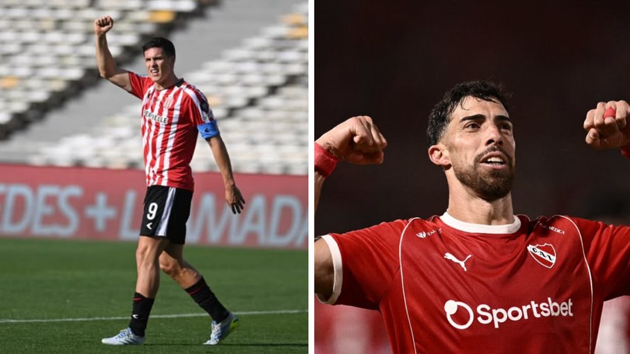 Guido Carrillo é uma das principais referências ofensivas do Estudiantes, enquanto Gabriel Ávalos lidera o ataque do Independiente