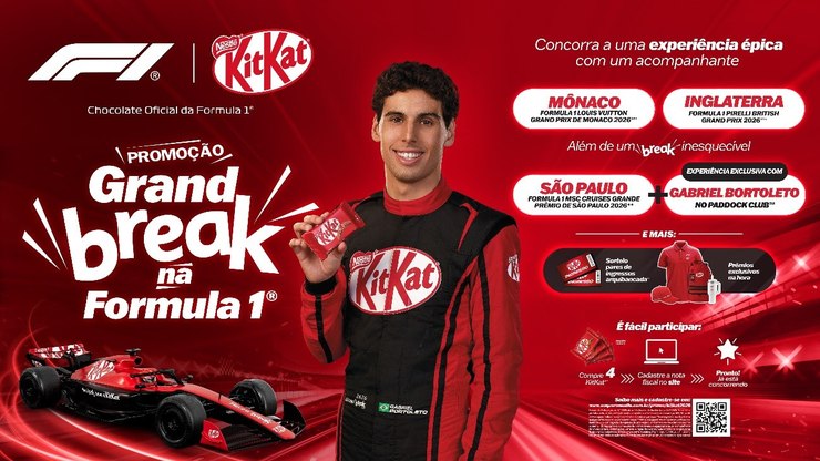 KitKat e a F1: quando a promoção vira presença de temporada