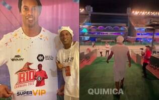 Foto: Ronaldinho Gaúcho montou o seu próprio camarote, o R10, em