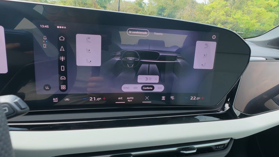 Central OLED de 14,5 polegadas concentra comandos e configurações do Audi A5 Avant